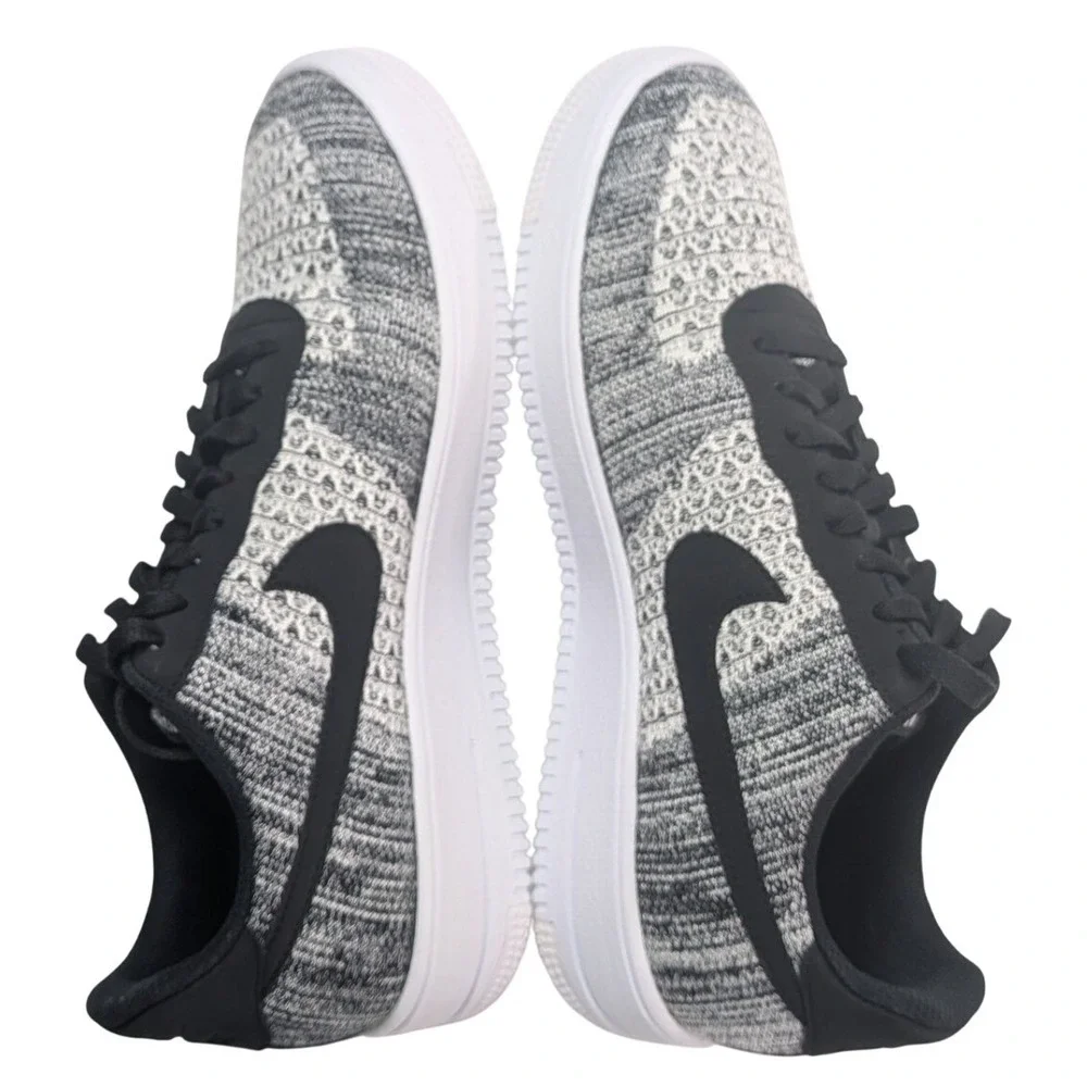 Nike Air Force 1 Ultra Flyknit Low Black White Grey Men's 11.5 817419-002